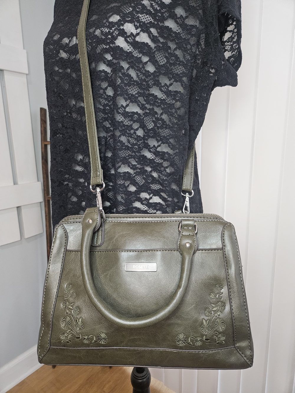 Rosetti Irene Triple-Entry Crossbody Satchel Bag